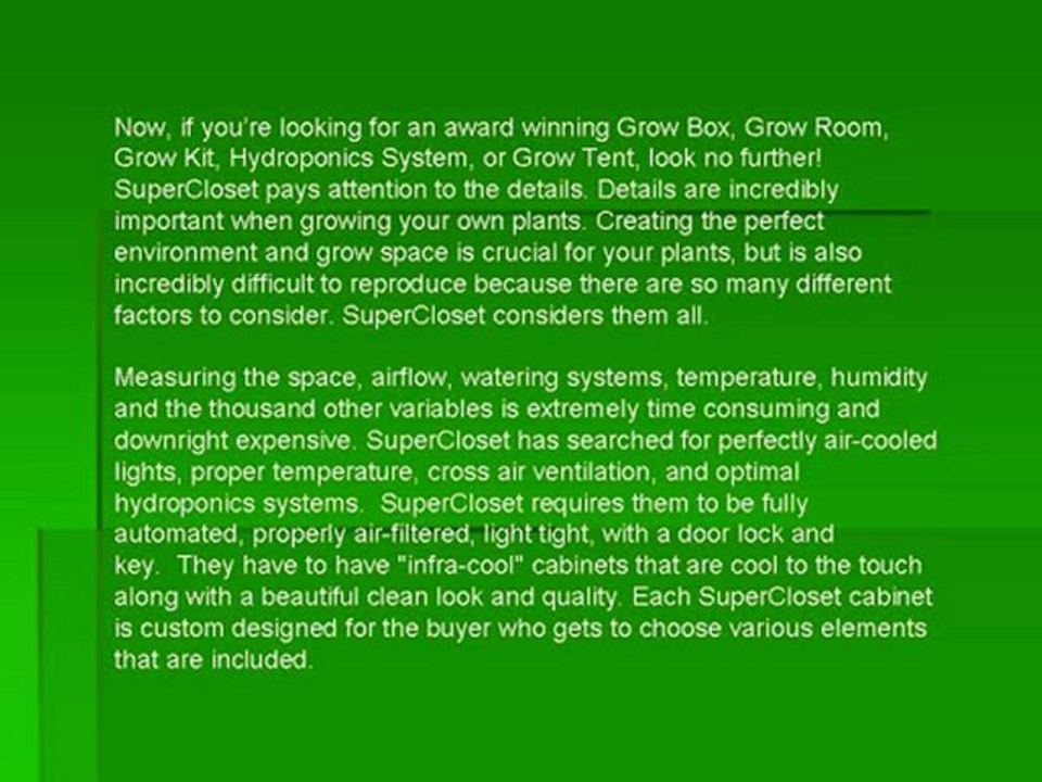 SuperCloset - A review