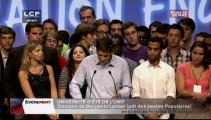 EVENEMENT,Discours de clôture de Xavier Bertrand et François Fillon de l'université d'été de l'UMP