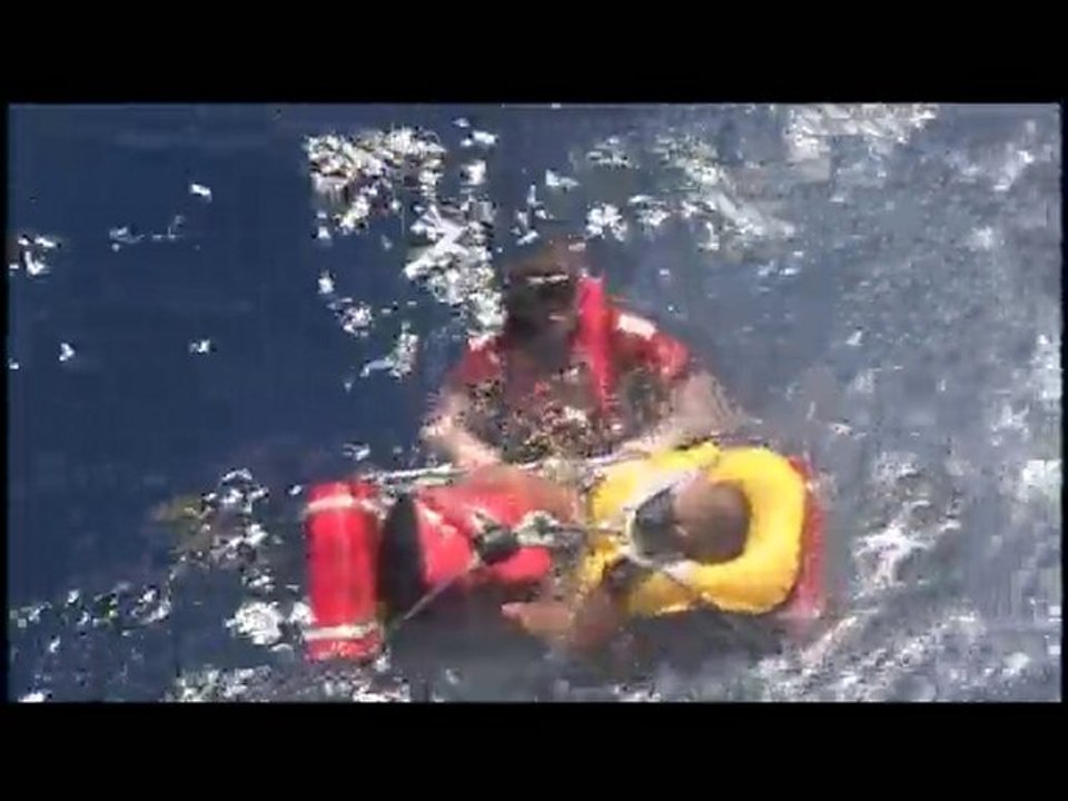 Coast Guard Air Station Clearwater Basket Hoist Rescue