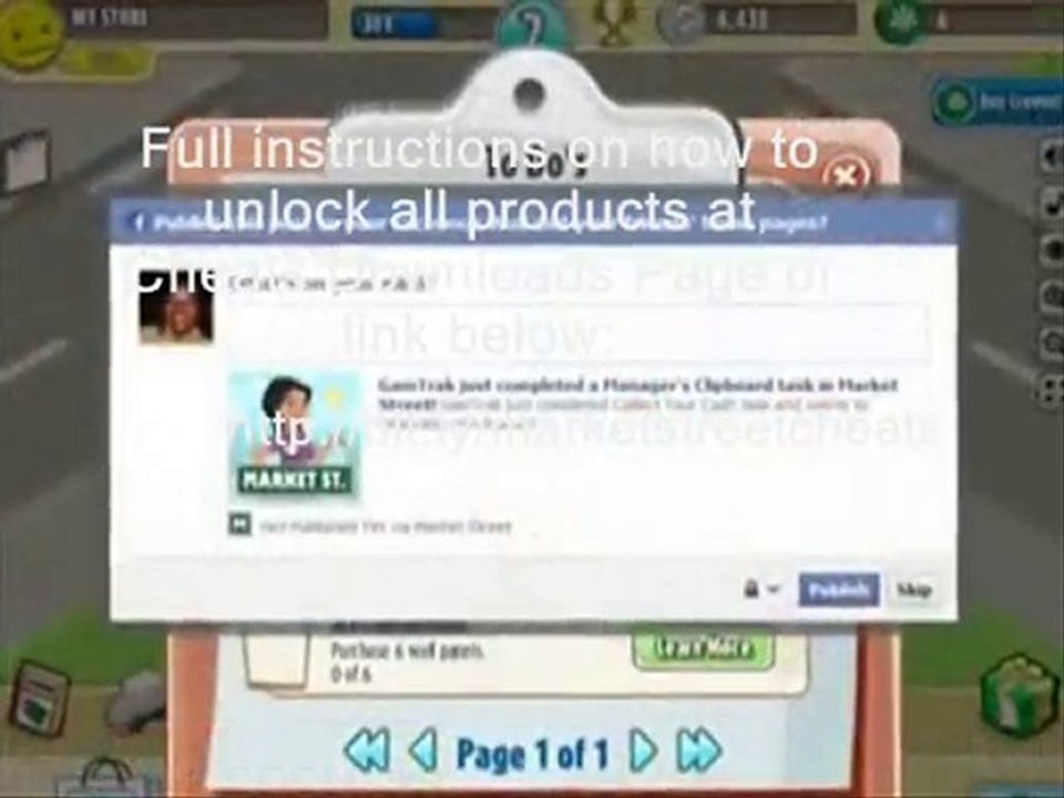 Market Street Cheats - Unlimited Money and Products
