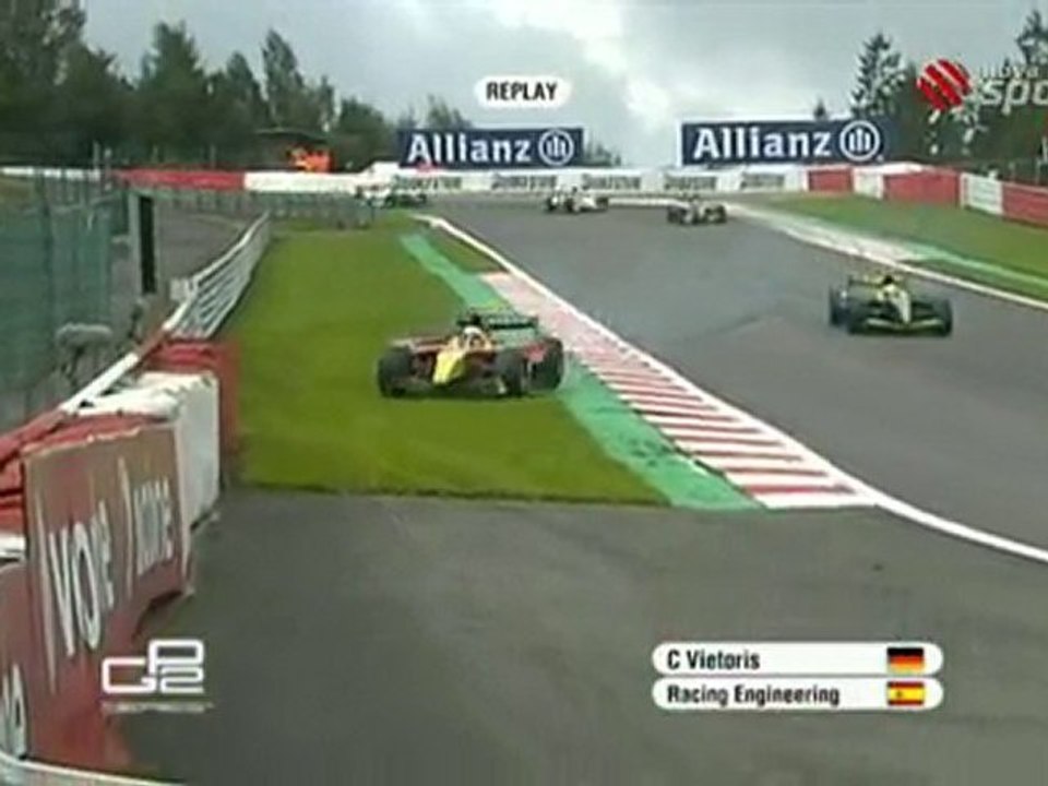 Crash Christian Vietoris 2010 GP2 Rd08 Spa Race 2