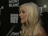 Interview de Christina Aguilera à la soirée MontBlanc