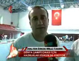 Halter erkek milli takımı Eğirdir'de
