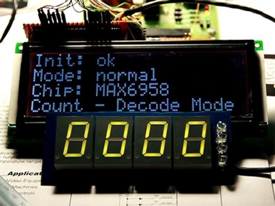 MAX6958/6959 - ATMega8 I²C/TWI Demonstration
