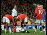 Manchester United 0-0 Glasgow Rangers Valencia horror-injury
