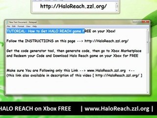 DOWNLOAD HALO REACH ON YOUR XBOX360 TUTORIAL!!