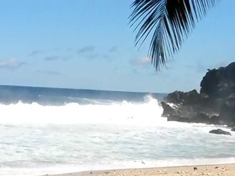 grosses vagues a la grande anse (ile de la reunion)