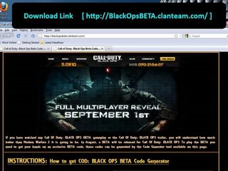 Black Ops Beta Multiplayer reveal First Link for Steam Codes