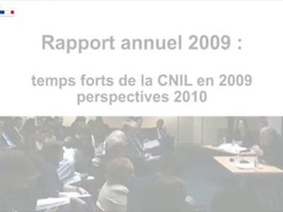 Rapport annuel de la CNIL - défis et perspectives 2010