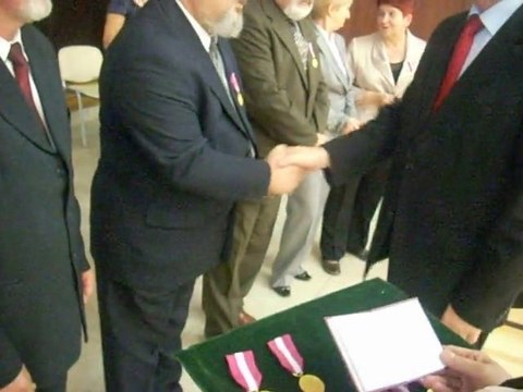 Wręczanie medali podczas Dnia Energetyka