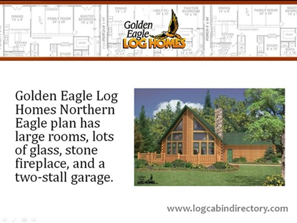 Log Home Floorplan Showcase - Northern Eagle by Golden Eagle