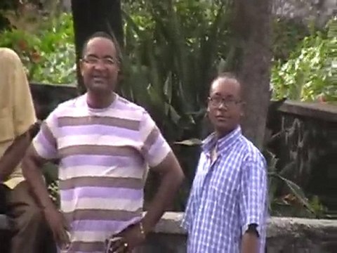 fête au quartier pendant le betonage du Foyer