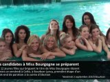 les candidates à Miss Bourgogne à Bourbon