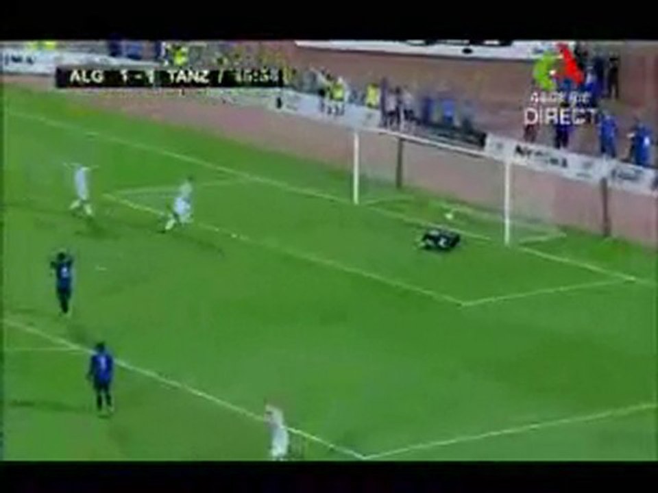 égalisation de Guedioura 1-1  algerie tanzani