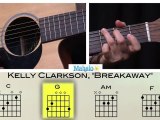 How To Play Breakaway By Kelly Clarkson On Guitar