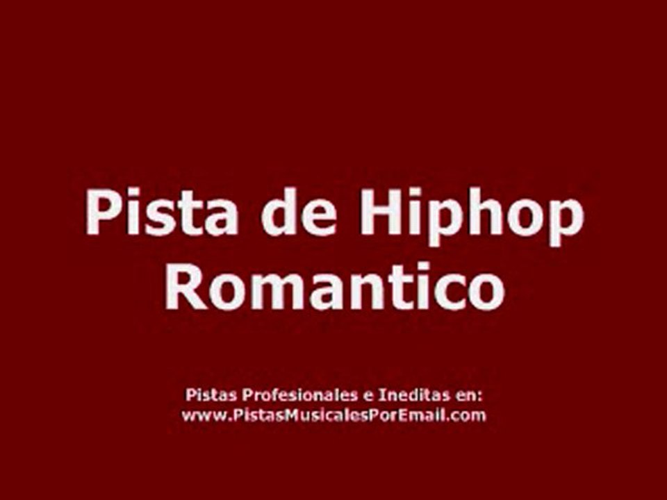 Pista de Hiphop Romantico
