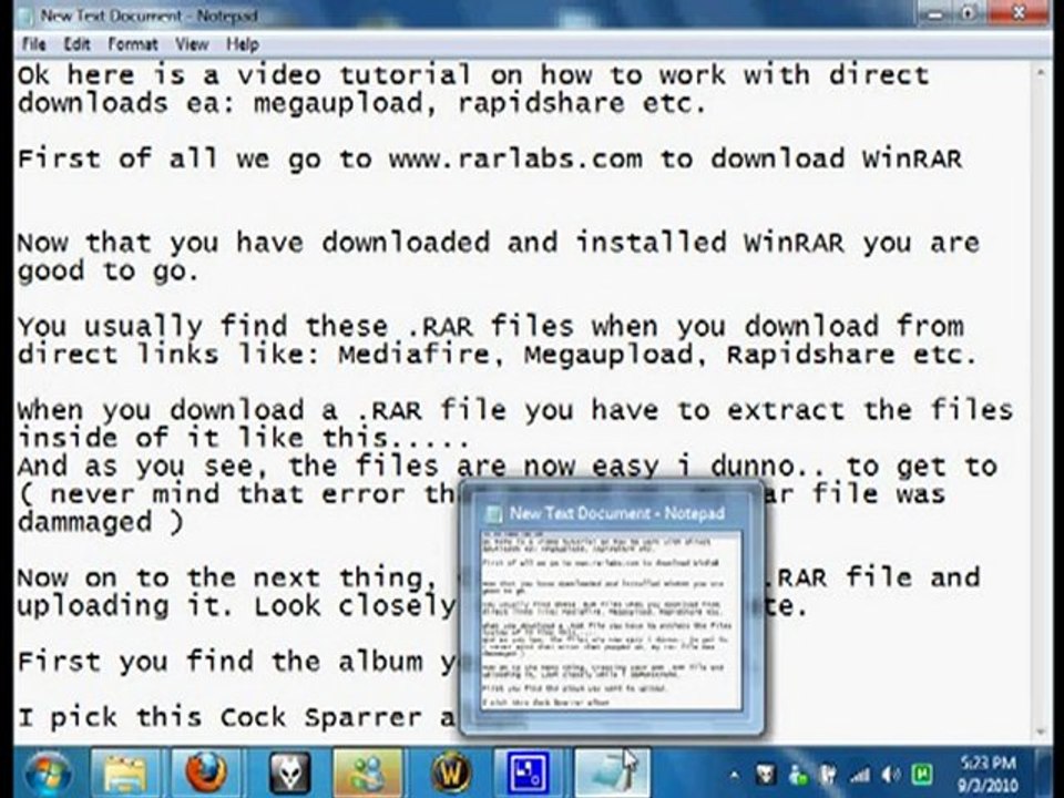 WinRAR Direct Links tutorial