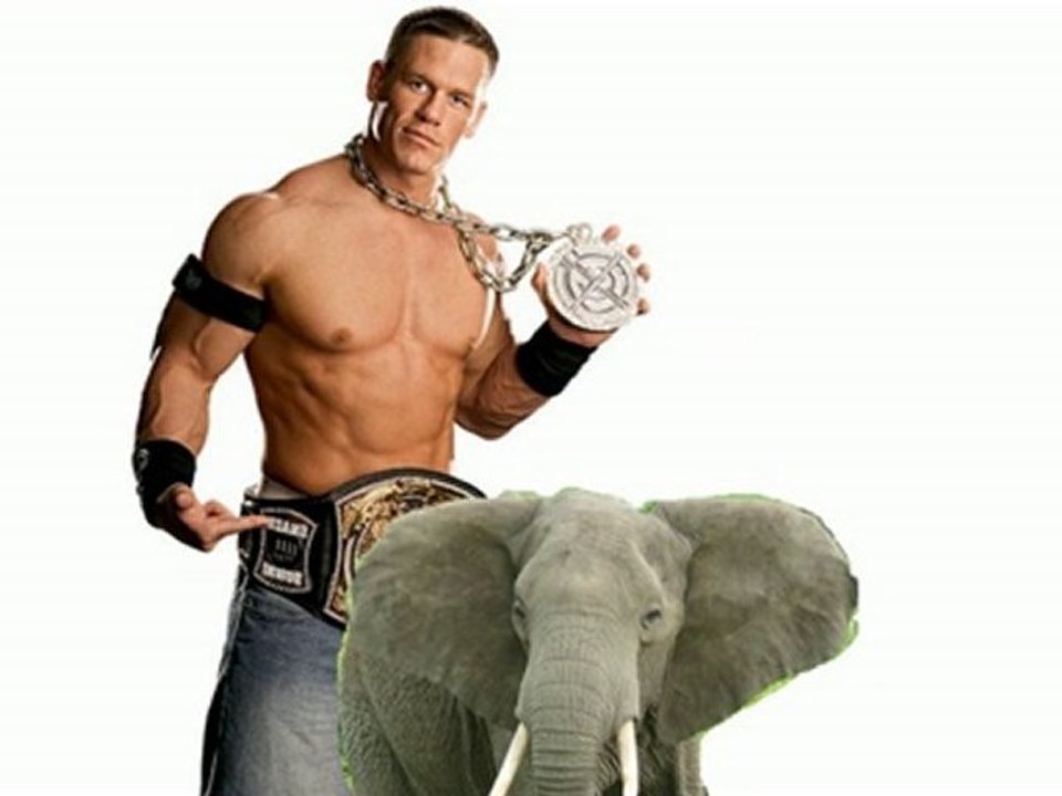 John Cena rapes elephant's ass