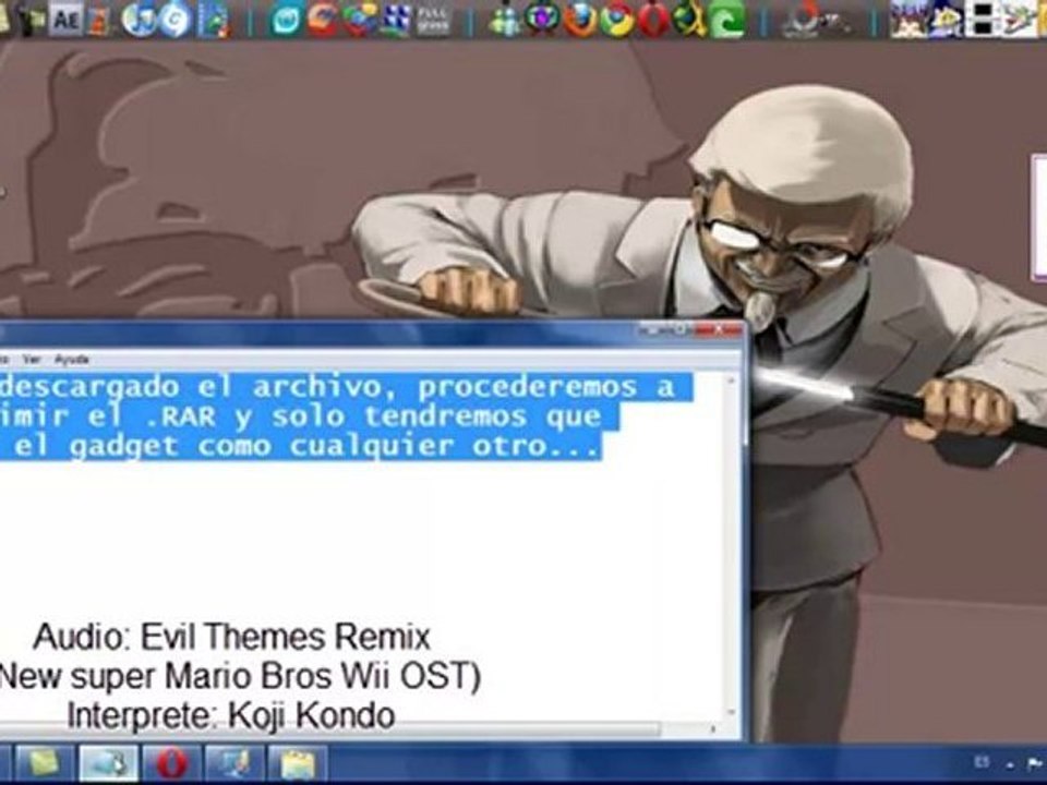 Touhou Clock for Desktop Sidebar