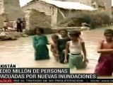 Medio millón de personas evacuadas por nuevas inundaciones