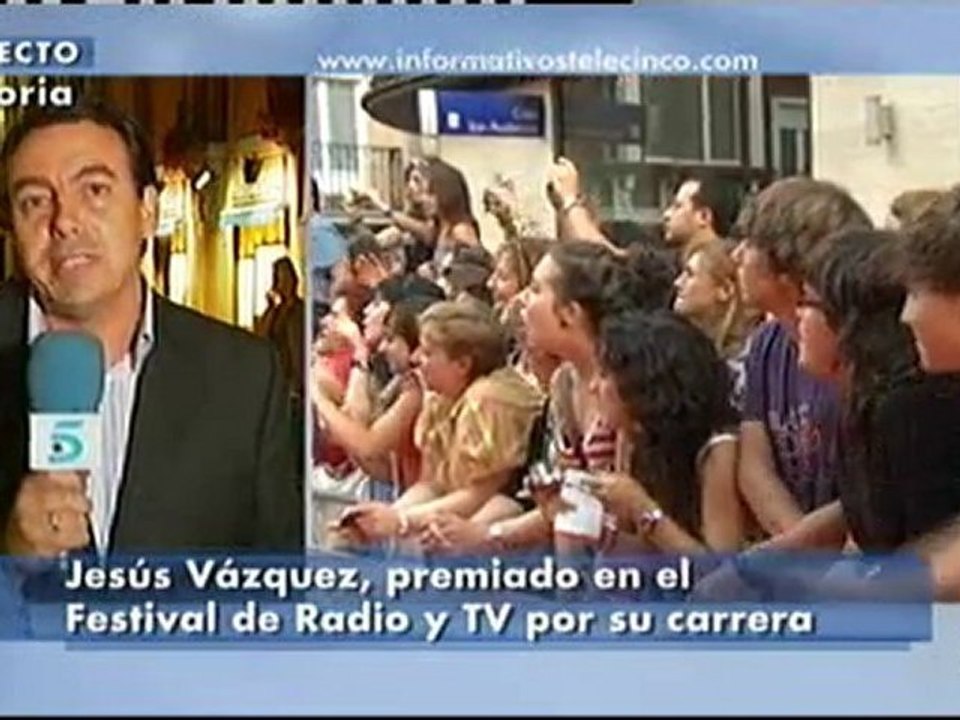El FesTVal de Vitoria premia a Jesús Vázquez