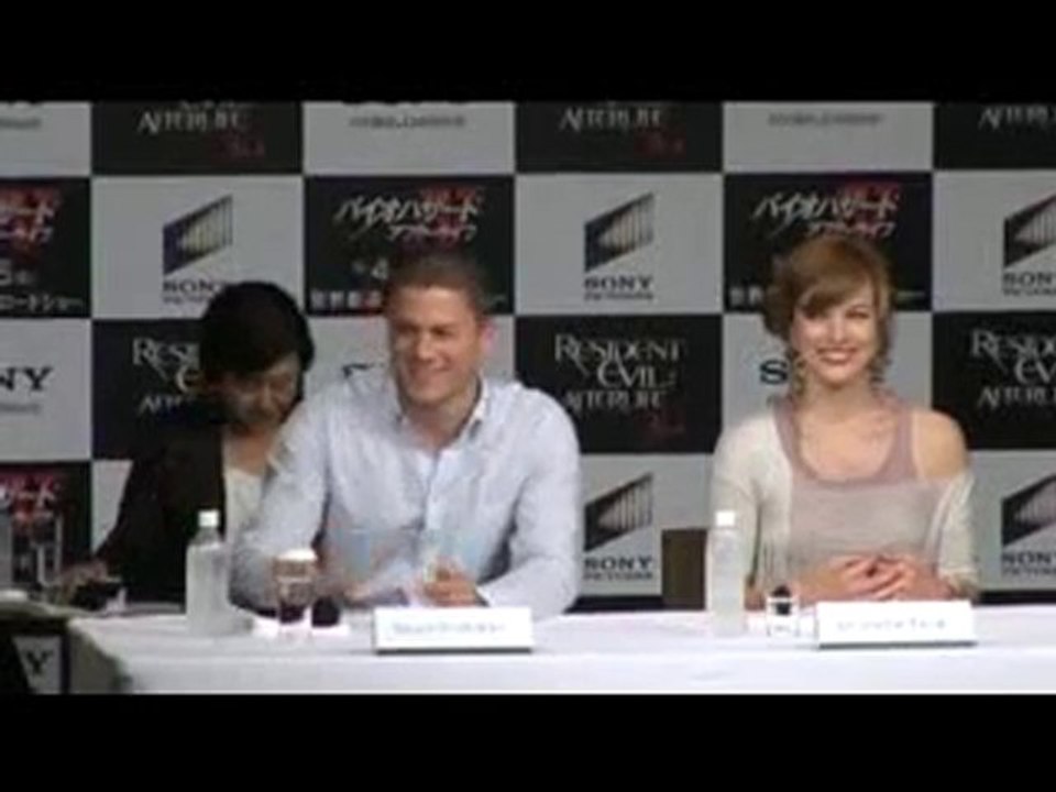 Resident Evil Afterlife Press Conference in Tokyo #2