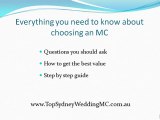 Sydney Wedding MC - Finding a wedding mc in Sydney