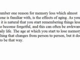 Memory Loss - Prevention and Facts