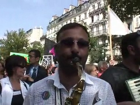 Manifestation des Roms à Paris le 4 septembre