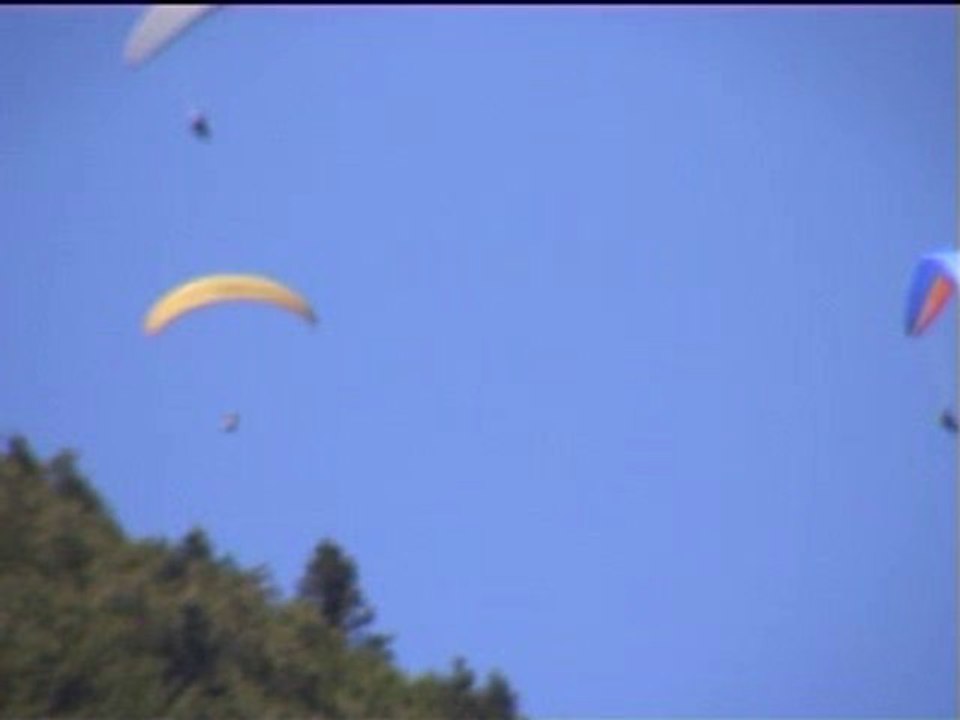 Saut en parapente