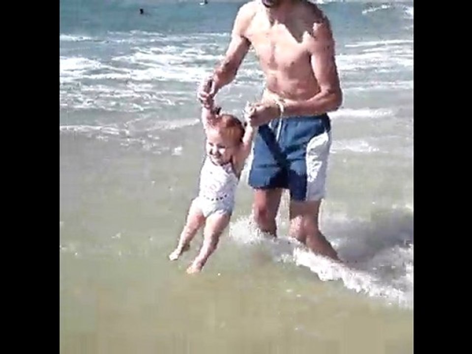 Ma bichette à la mer