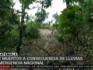 Guatemala declarada en emergencia nacional a causa de lluvia