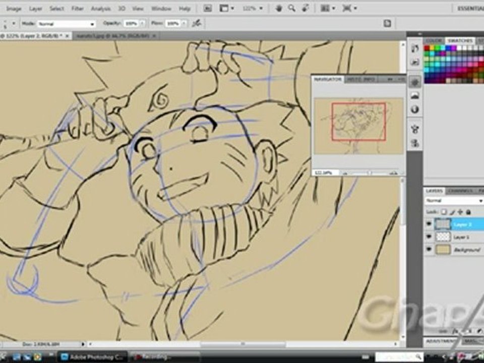 How to SKetch Anime Naruto Uzumaki/Boceto Naruto