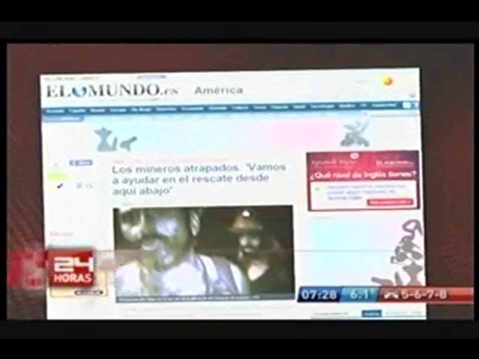 Primeras Imágenes de Mineros Atrapados