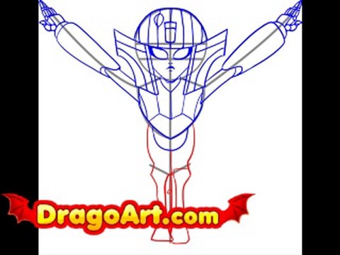 How to draw Corus, step by step