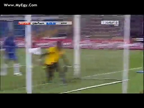 هدف التعادل لمنتخب مصر فى فريق سيراليون