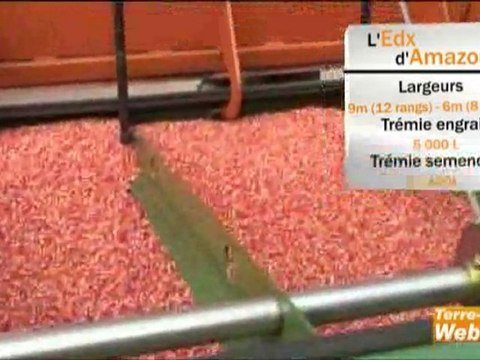 Semis de précision-L'Edx d'Amazone, vitesse et précision