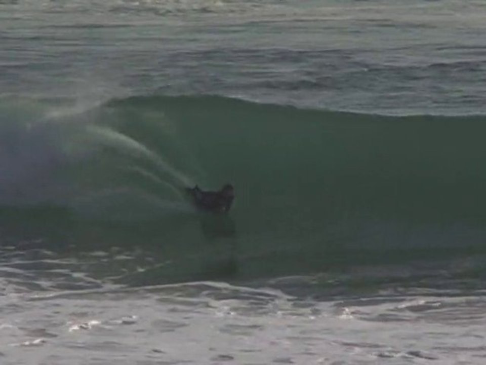 Big waves bodyboarding Quiberon