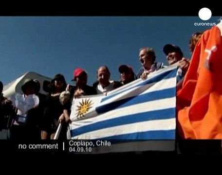 Trapped Chilean miners hold video... - no comment