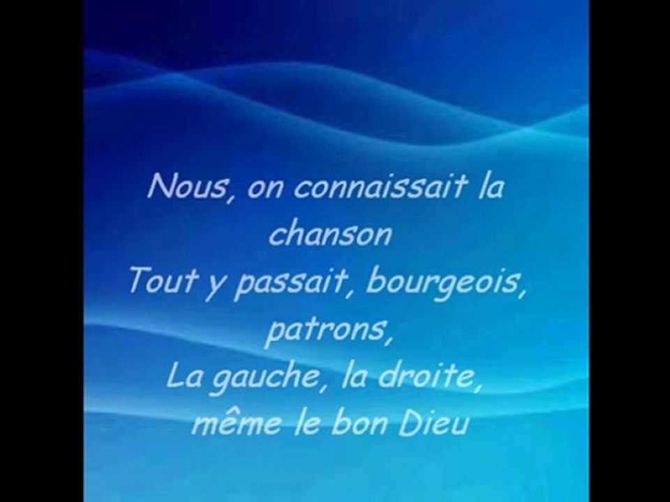 "mon vieux" chanté par moi