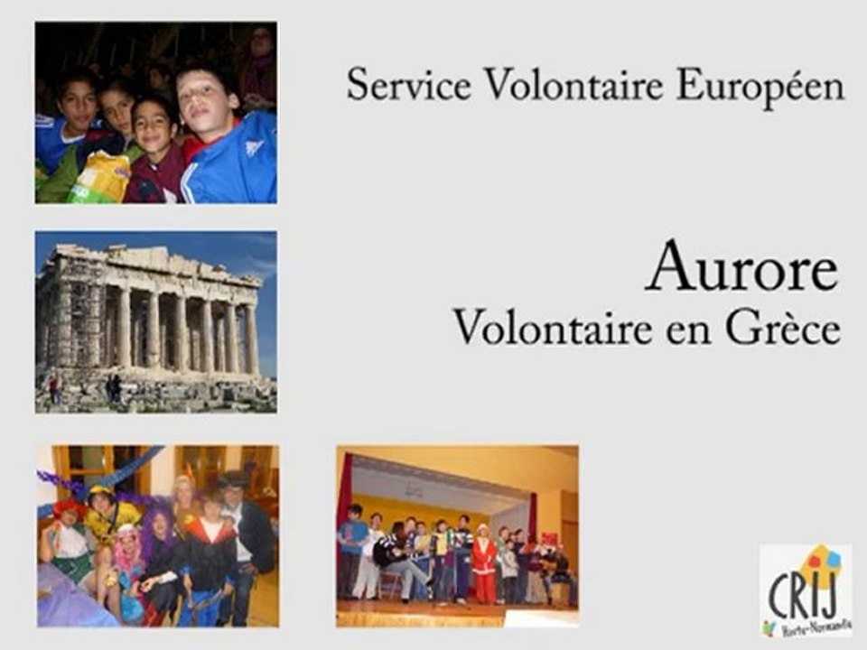 SVE en Grèce : Témoignage d'Aurore
