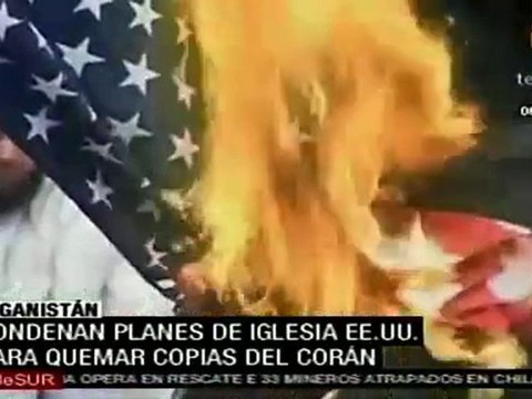 Condenan planes de iglesia EE.UU. para quemar copias del Cor