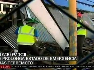 Se prolonga estado de emergencia en Nueva Zelanda tras terre
