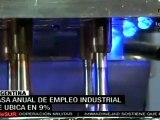 Tasa anual de empleo industrial argentino se ubica en 9%