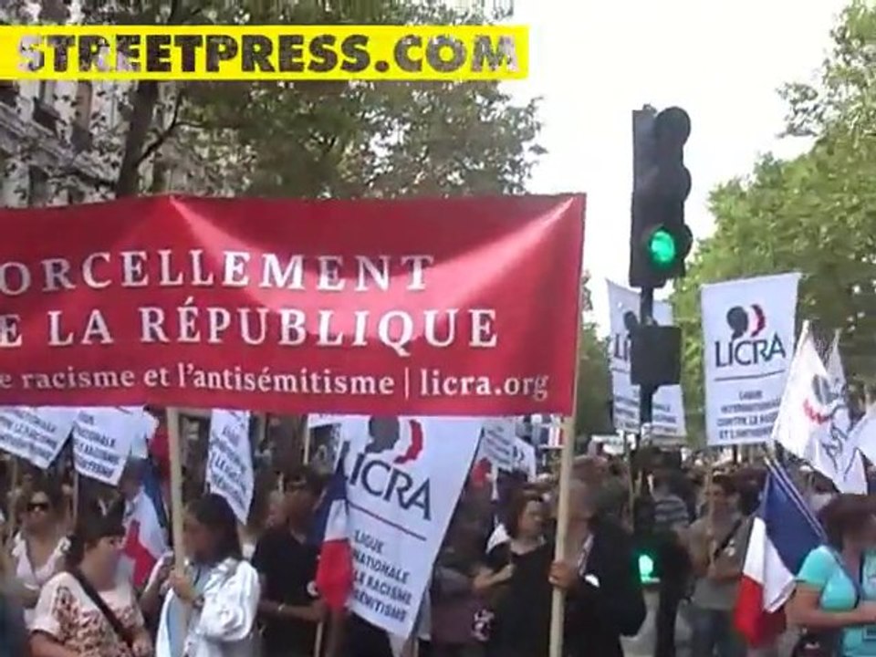 Manif contre le racisme d'Etat Paris 04.09.10
