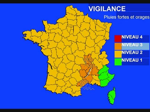 Météo 7 septembre 2010: Vigilance fortes pluies
