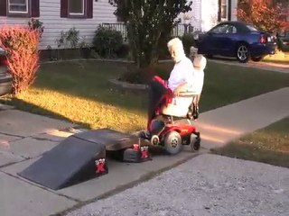 Power Chair VS. Skate Ramp