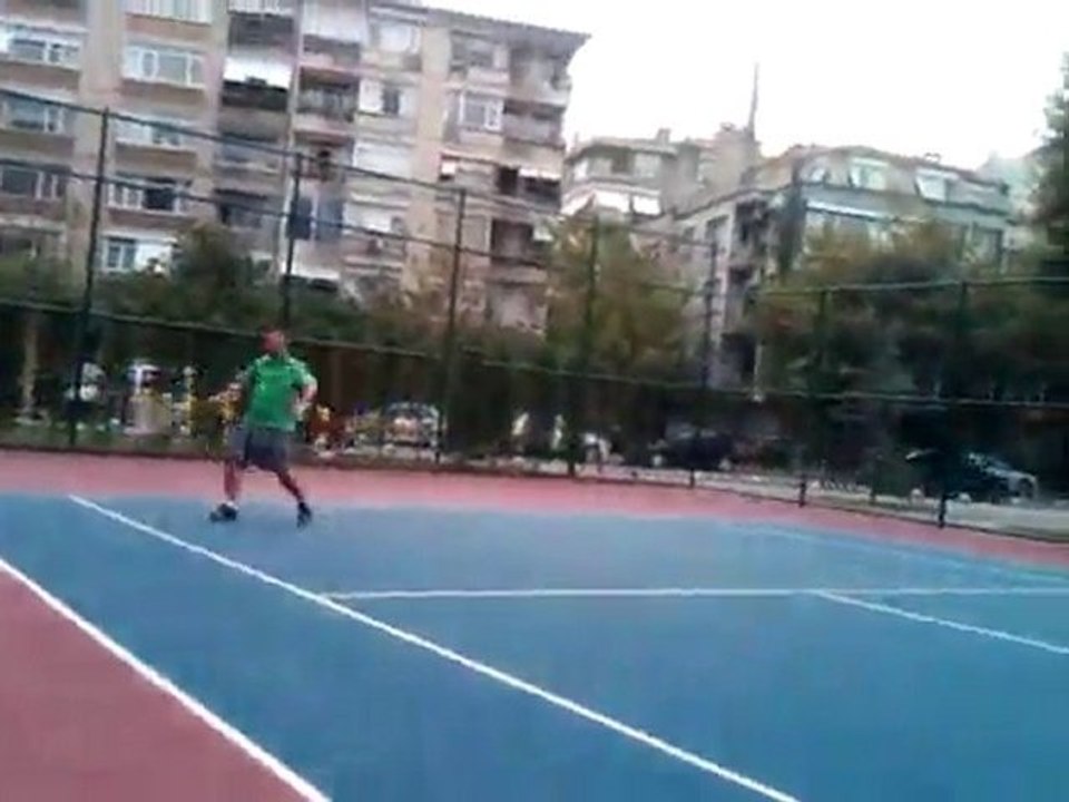 me playing tennis