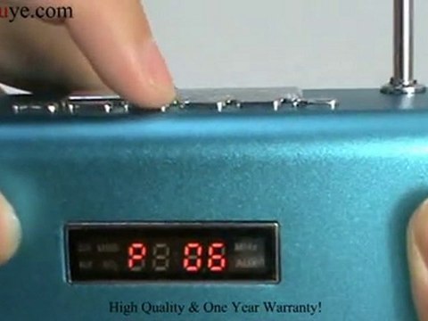 Mini Rechargeable Speaker Blue with FM for U-disk Micro ...