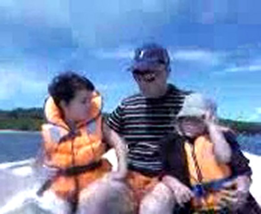 bateau lac de biscarosse août 2010